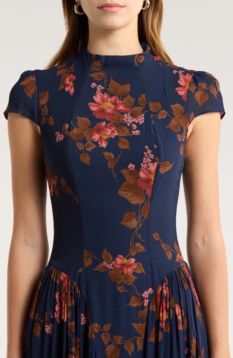 Reformation Maven Floral Print Maxi Dress, Alternate, color, Lyric