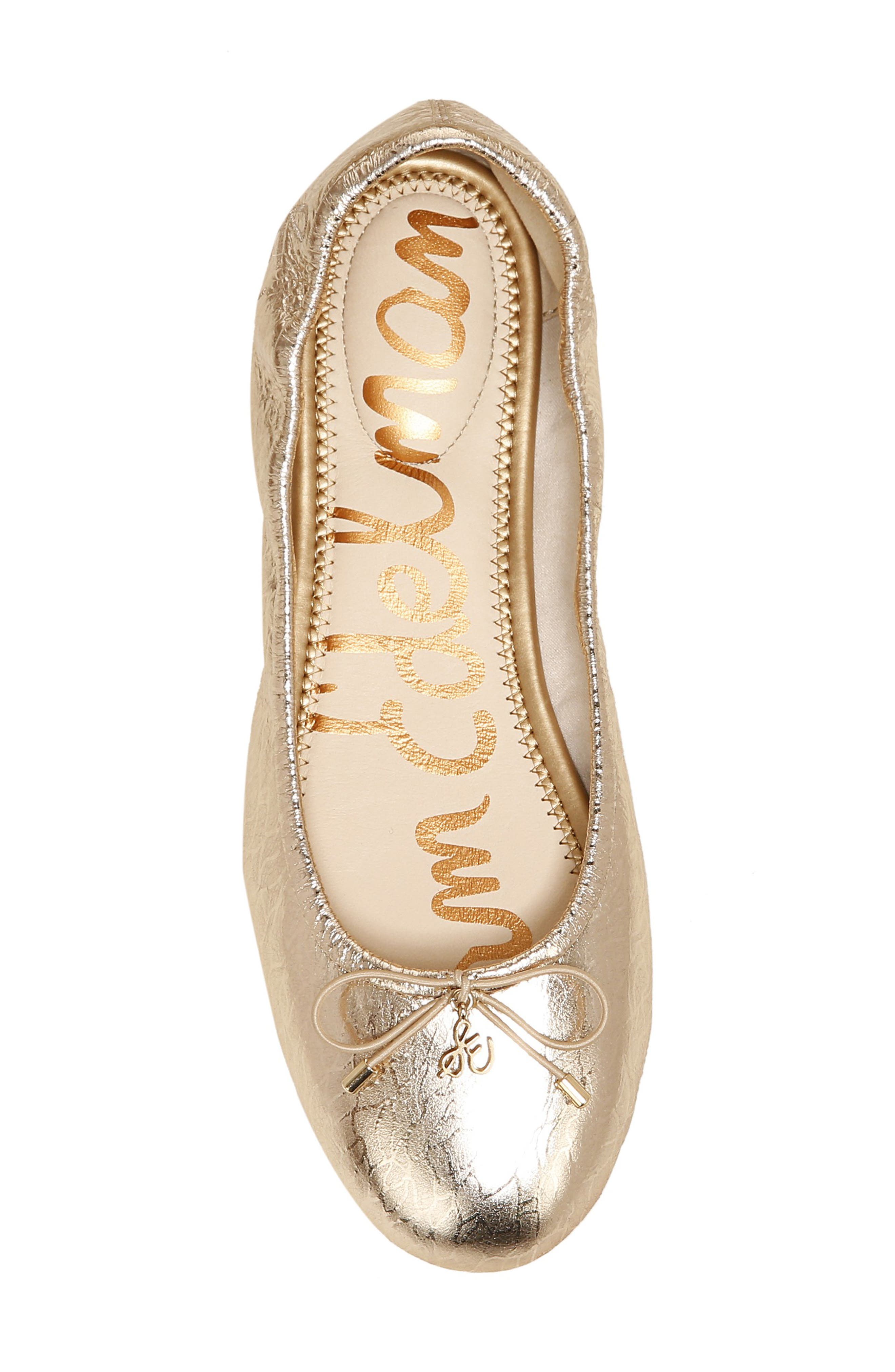Sam Edelman Felicia Flat, Alternate, color, Gold Leaf