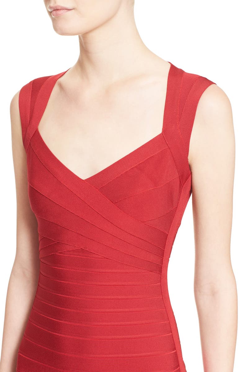 Herve Leger Open Back Bandage Dress, Alternate, color,