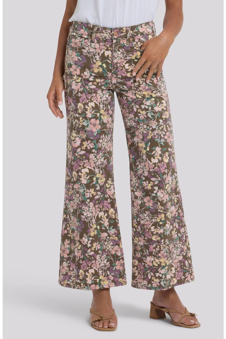 Mia High Waist Palazzo Jeans, Main, color, EARTH BLOOMS