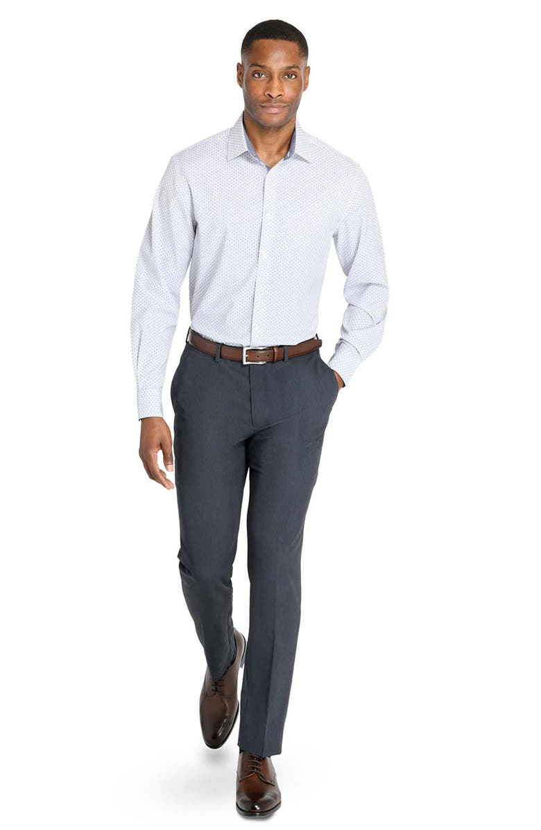 W.R.K Slim Fit Dash Print Performance Dress Shirt, Alternate, color, 