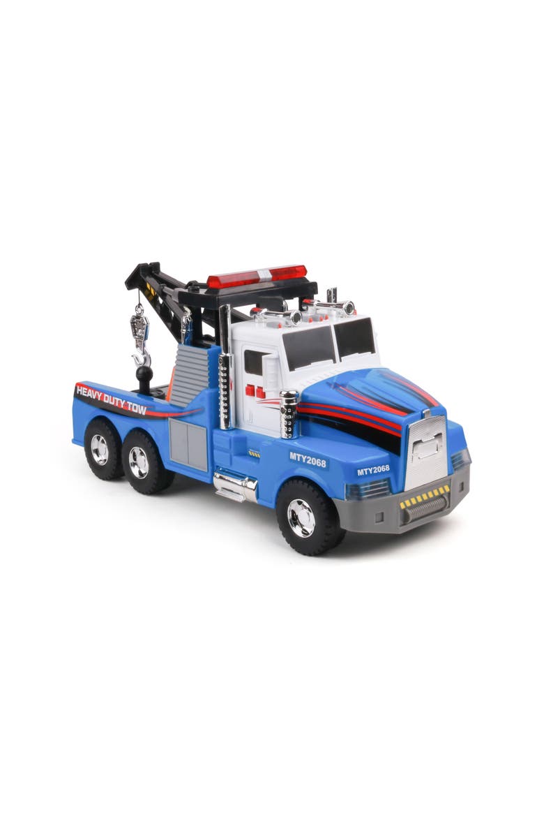 Motorized Tow Truck Toy, Main, color, Multicolored