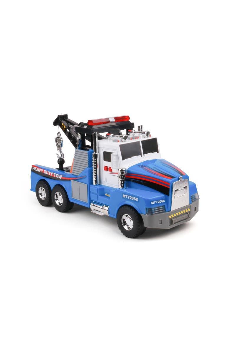 Mighty Fleet Motorized Tow Truck Toy, Main, color, Multicolored