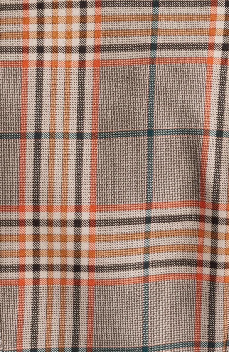 Tahari ASL Faux Suede Trim Plaid Jacket, Alternate, color,