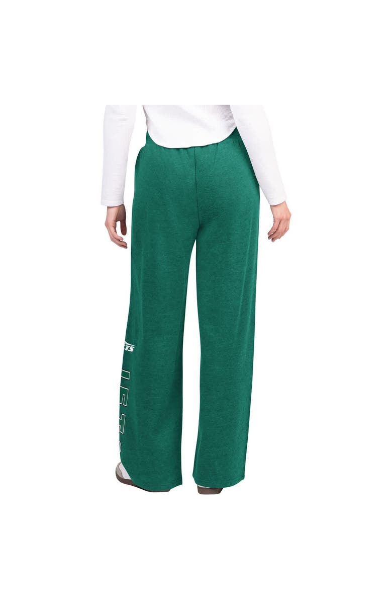 G-III 4HER BY CARL BANKS Women's G-III 4Her by Carl Banks Green New York Jets Field Wide Leg Sweatpants, Alternate, color, Green