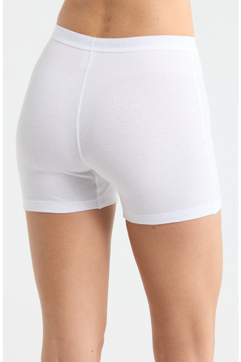 Rib Boxer Shorts, Alternate, color, OPTIC WHITE