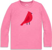 Primary Kids Long Sleeve Cardinal Tee