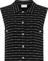 Milly Lainey Sleeveless Button-Up Top