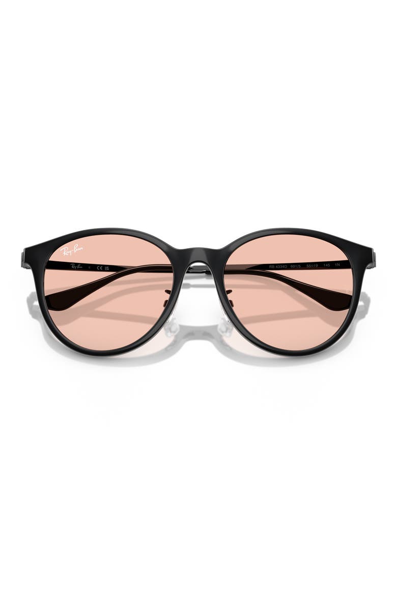 55mm Square Sunglasses, Alternate, color, 55 BLACK