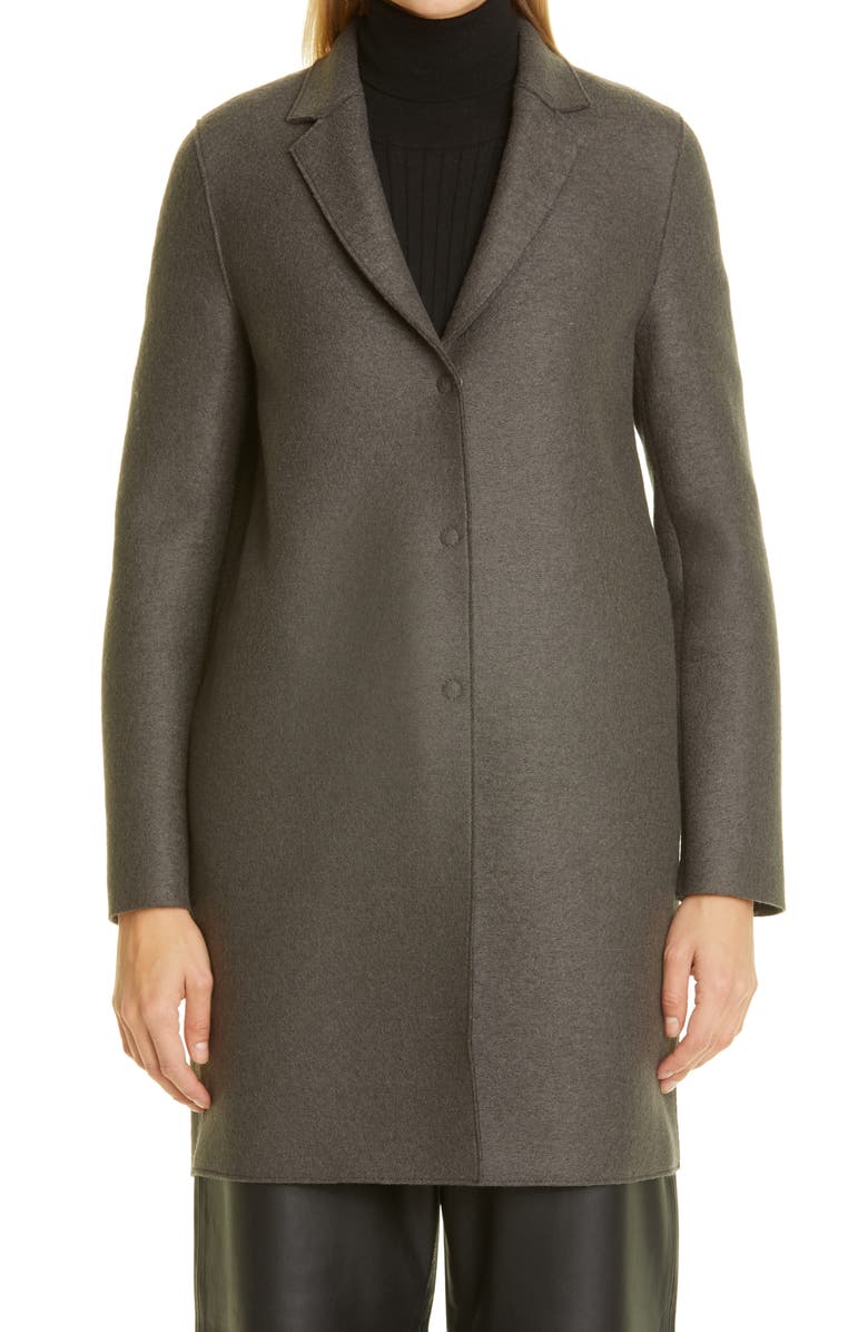 Harris Wharf London Classic Cocoon Wool Coat, Main, color, 