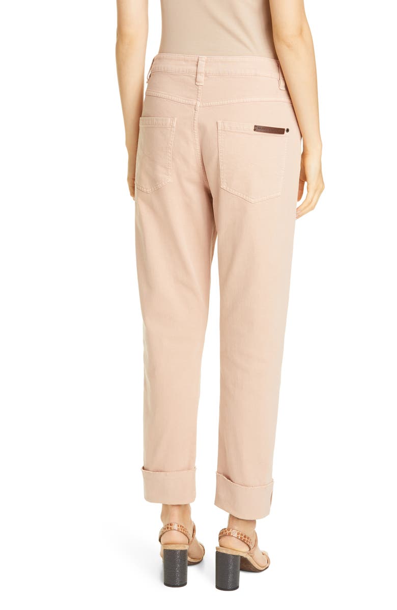 Brunello Cucinelli Garment Dyed Straight Leg Jeans, Alternate, color,