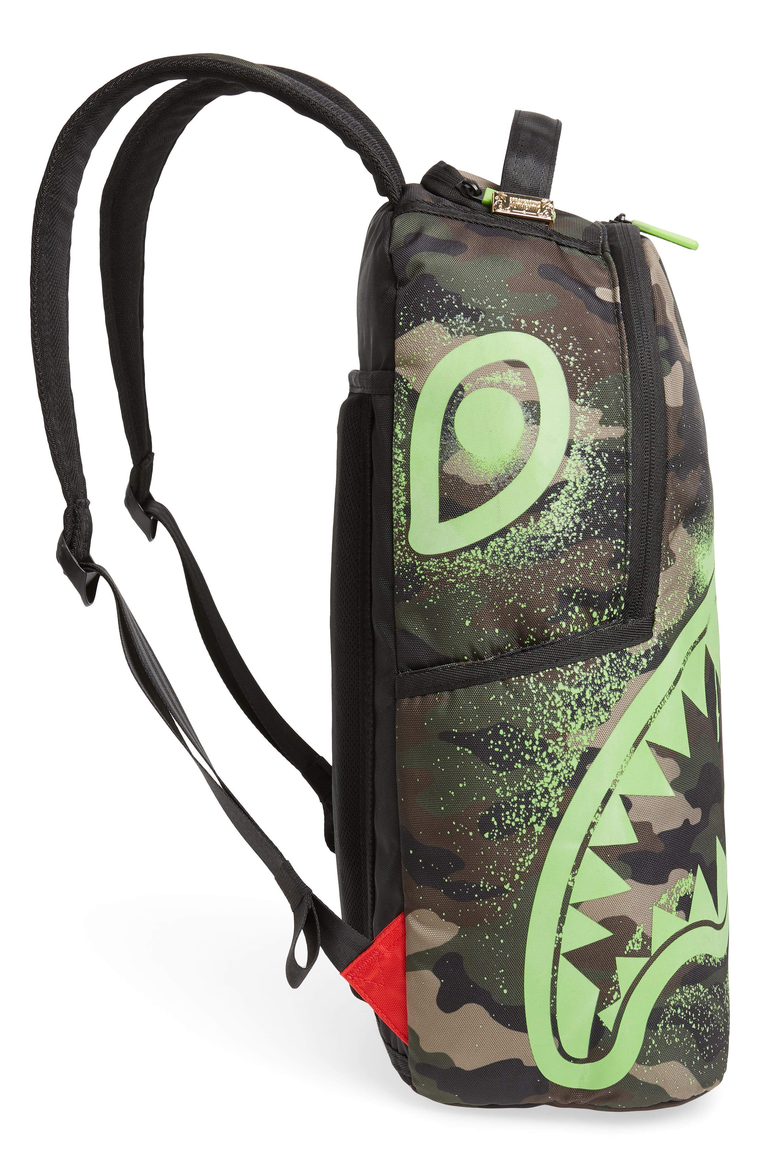 Sprayground Glow in the Dark Shark Backpack, Alternate, color, 
