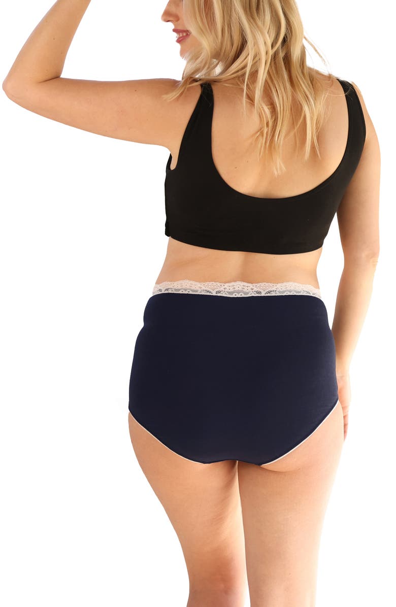 Angel Maternity Assorted 2-Pack Maternity Briefs, Alternate, color, Navy/ Grey