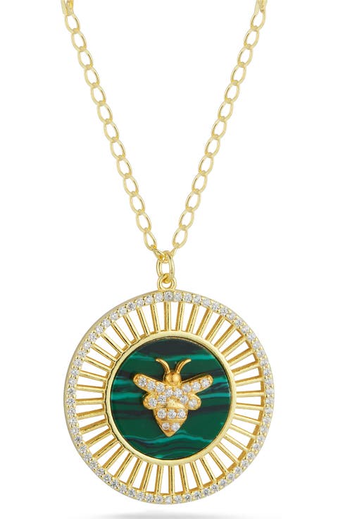 Bee Medallion Necklace