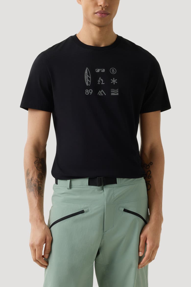 T-Shirt Matteo, Alternate, color, Black