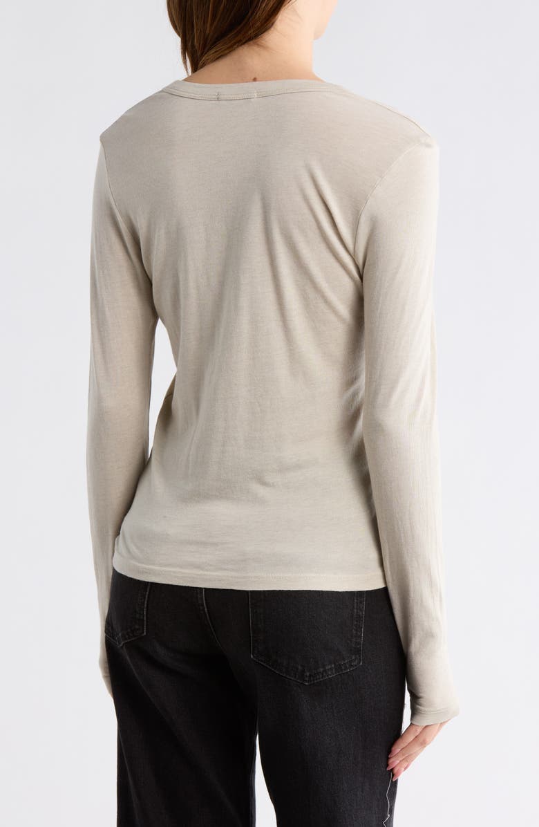 BUCK MASON Cloud Jersey Slim Long Sleeve T-Shirt, Alternate, color, Sand Drift