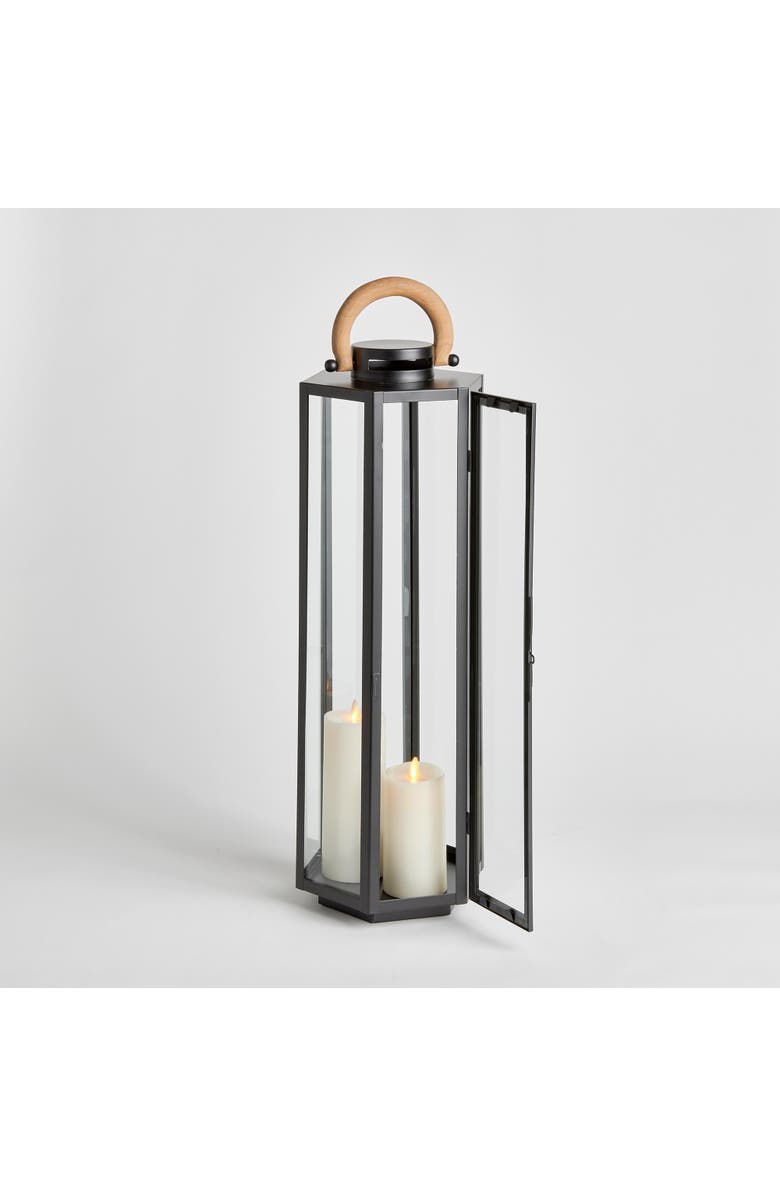 Napa Home & Garden Dockside Outdoor Lantern, Alternate, color, Black