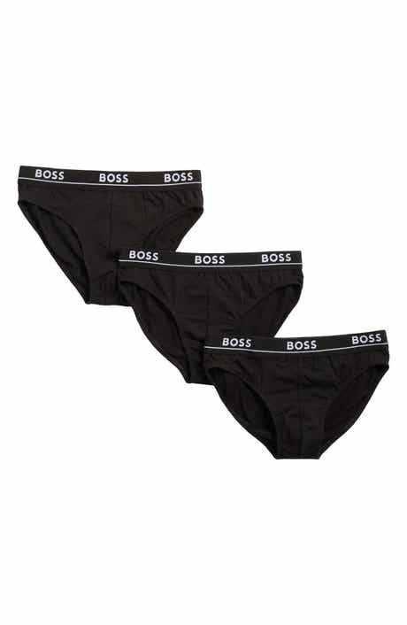BOSS 3-Pack Stretch Cotton Boxer Briefs