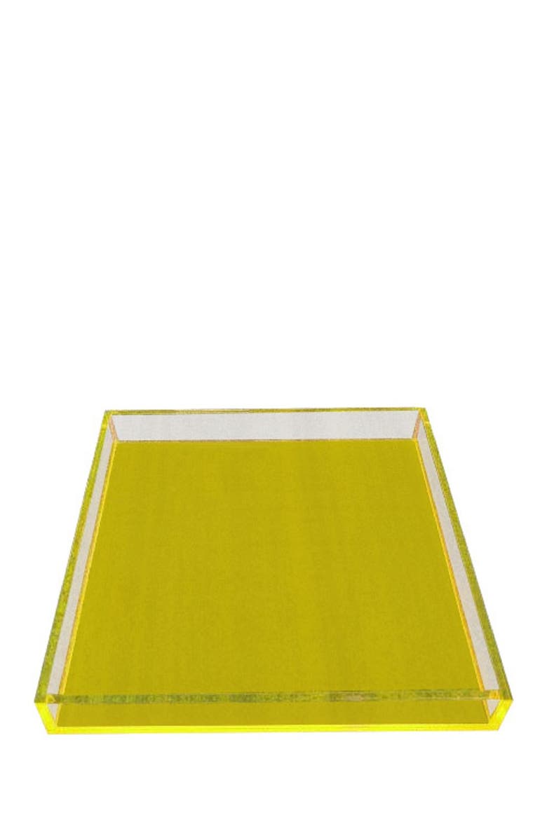 R16 HOME Neon Yellow Large Tray, Main, color, Neon Yellow