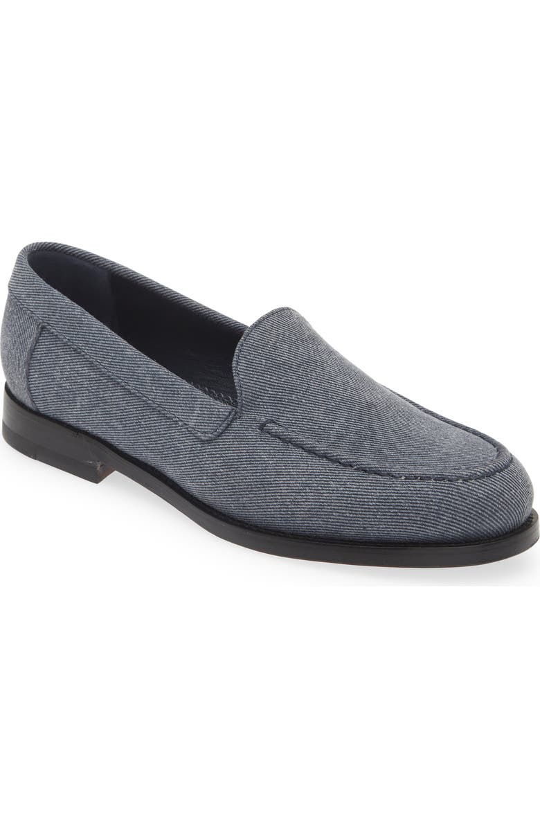 Manolo Blahnik Dineguardo Denim Moc Toe Loafer, Main, color,