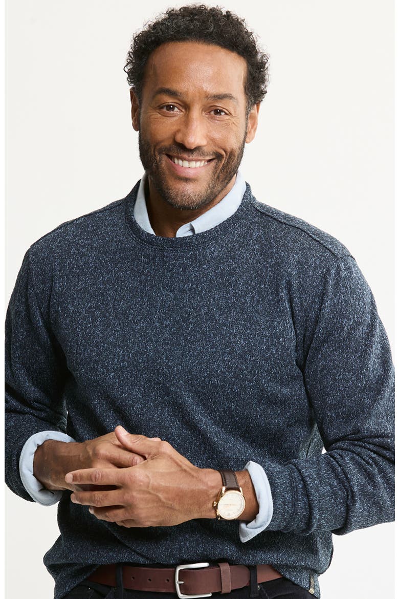 Sweater Fleece Crewneck, Alternate, color, BLUE FLEECE