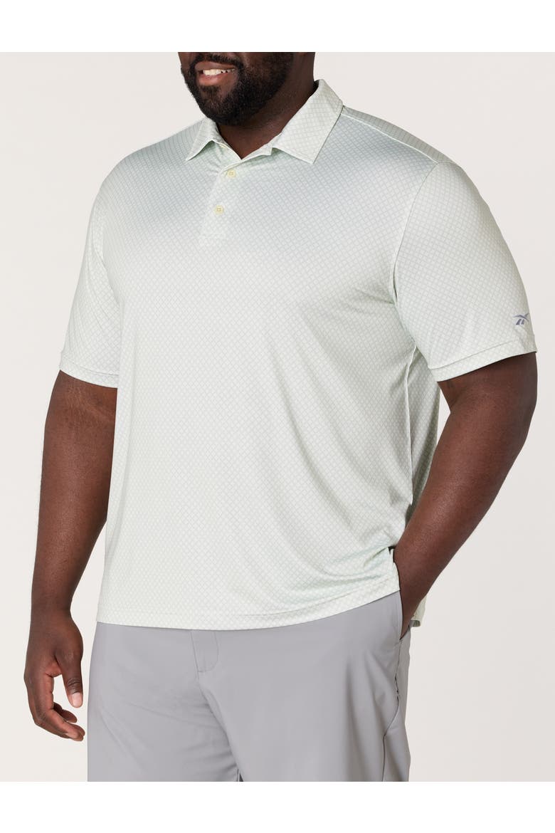 Big & Tall Geometric Dot Performance Polo Shirt, Main, color, DEW