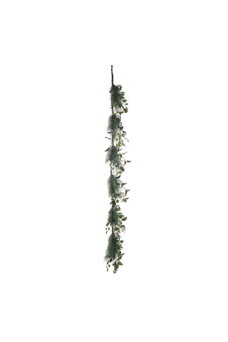 60 in Multicolor Christmas Bells Garland Festive Nylon Holiday Decor for Banners and Garlands, Alternate, color, Multicolored