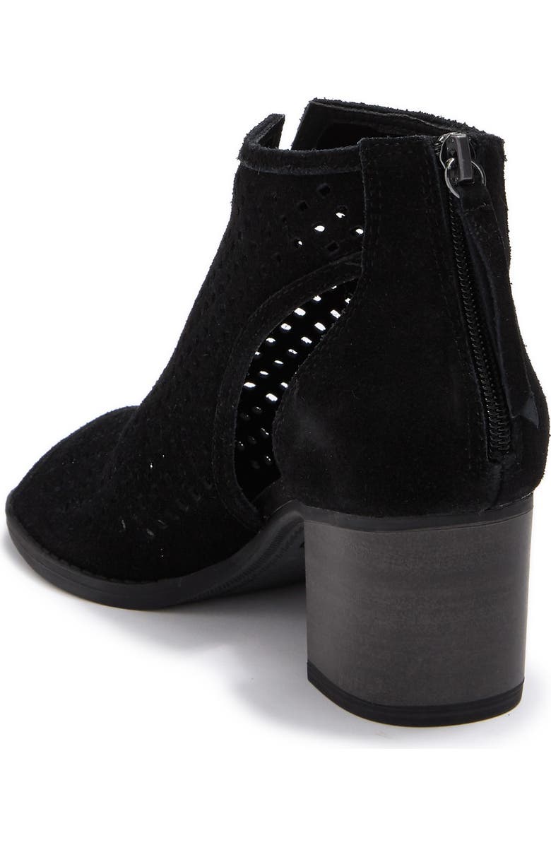 Dirty Laundry Tessa Suede Perforated Peep Toe Bootie, Alternate, color,