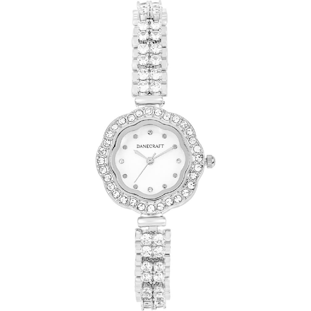 Danecraft Crystal Embellished Bracelet Watch, 28mm
