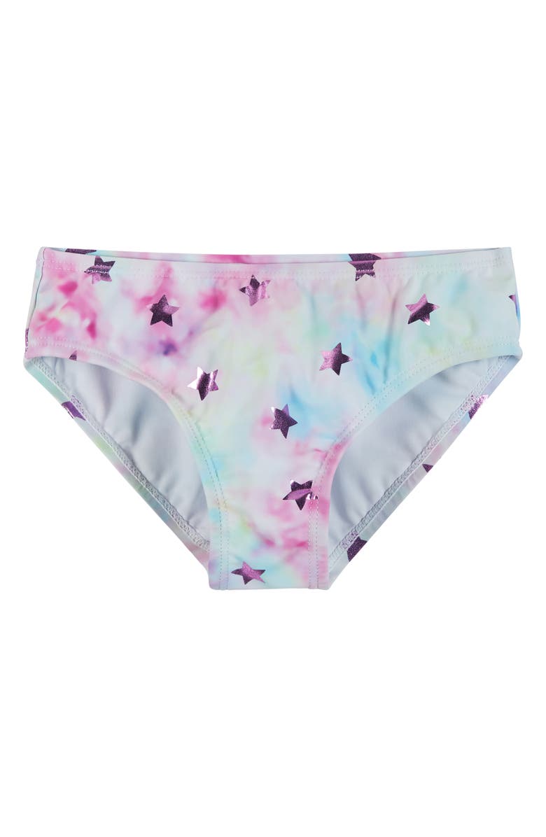 Andy & Evan Kids' Long Sleeve Two-Piece Rashguard Swimsuit, Alternate, color, Purple Tie Dye