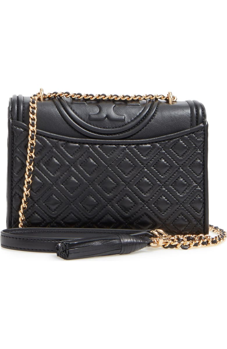 Tory Burch 'Small Fleming' Quilted Leather Shoulder Bag, Alternate, color,