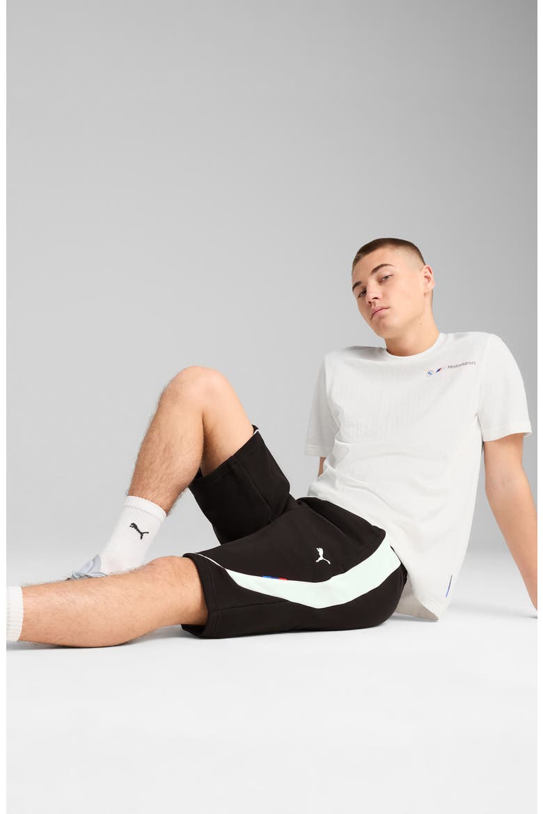 BMW M Motorsport Sweat Shorts, Alternate, color, PUMA BLACK