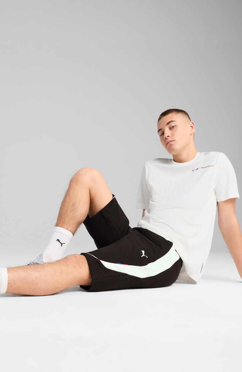 PUMA BMW M Motorsport Sweat Shorts, Alternate, color, Puma Black