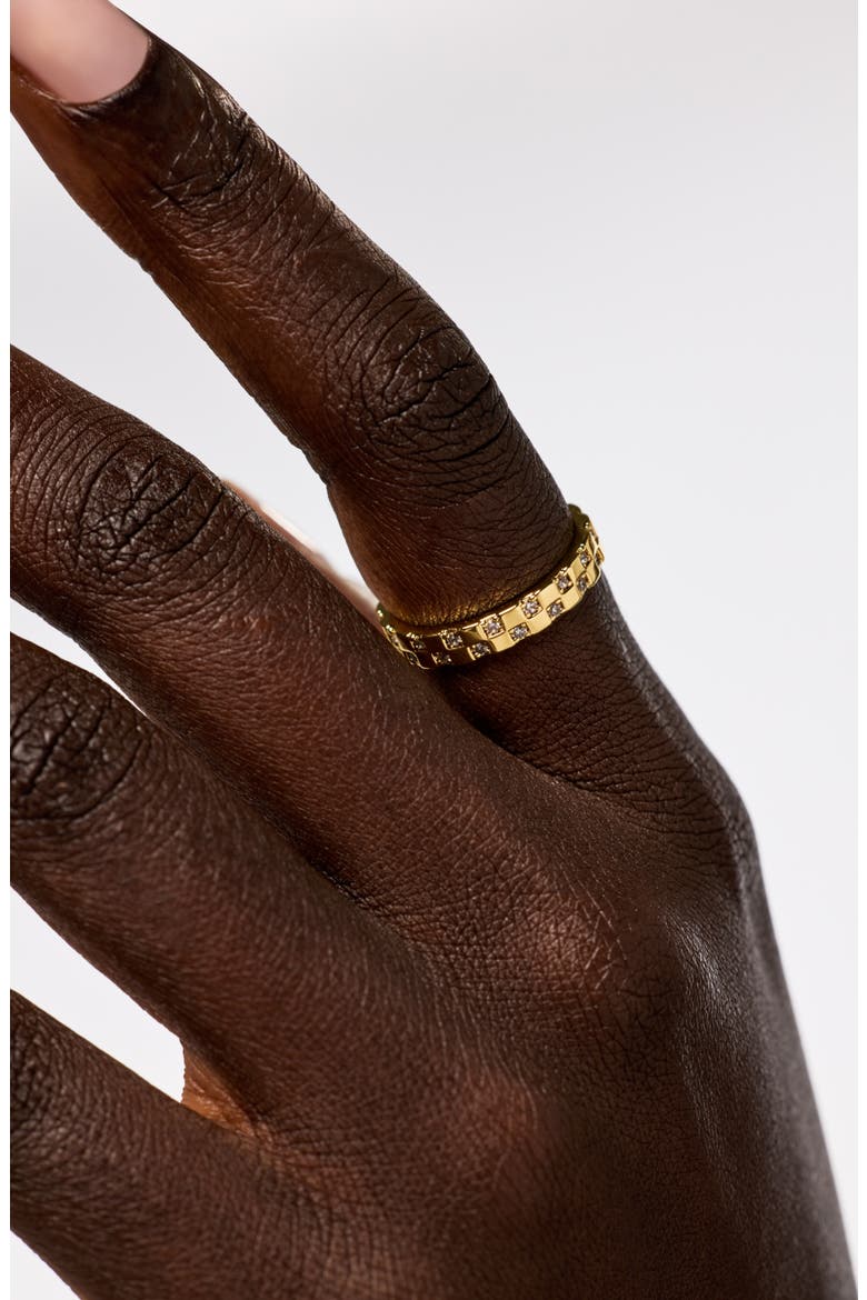 Eden Cubic Zirconia Ring, Alternate, color, GOLD / CLEAR