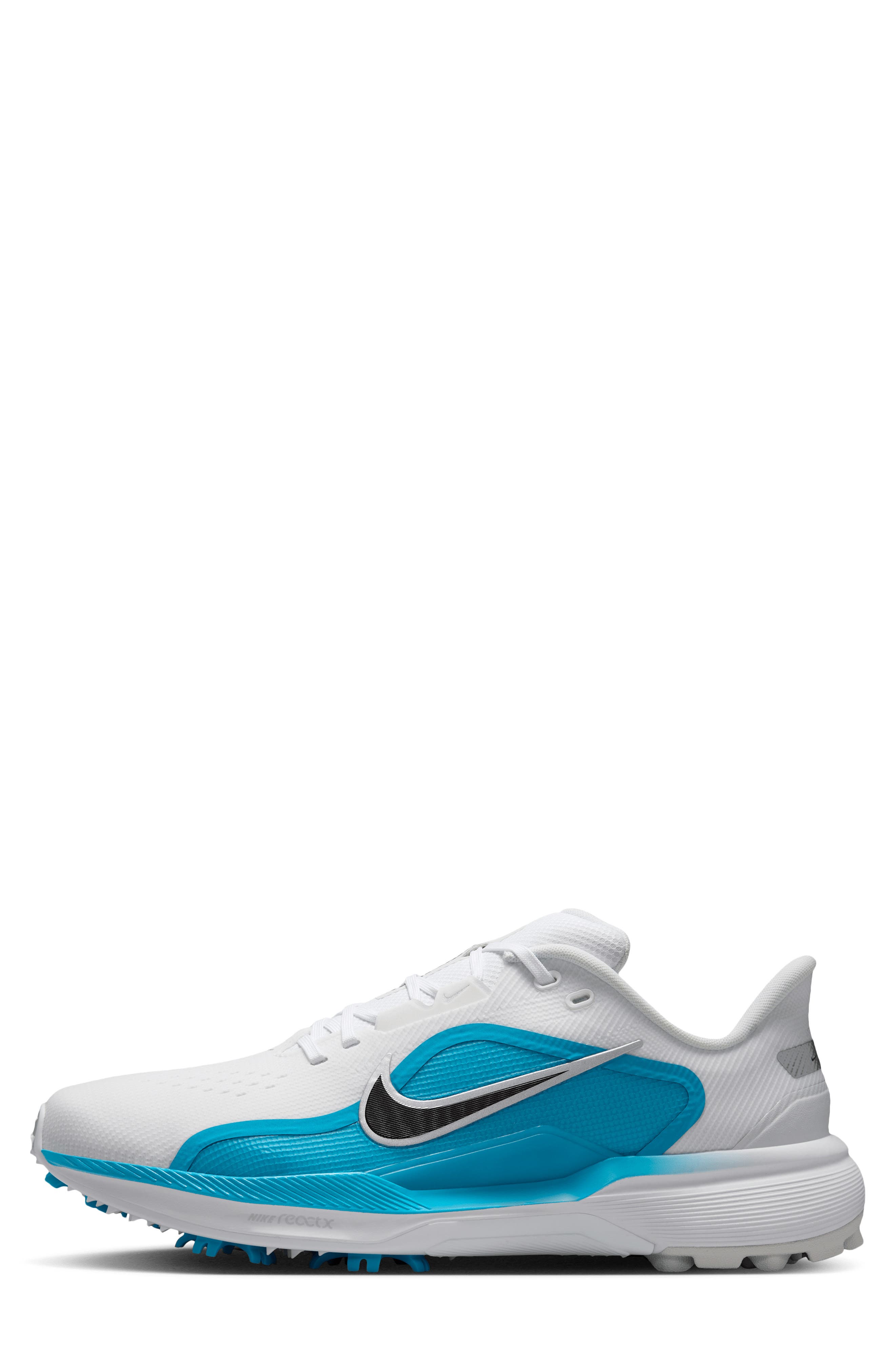 Pegasus 1 G Waterproof Golf Shoe, Alternate, color, WHITE/ LIGHT BLUE/ BLACK