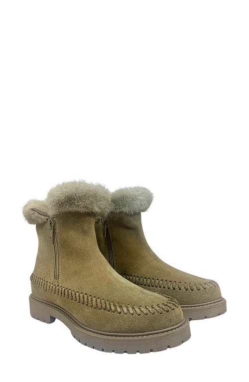 Jelavu Jenny Faux Fur Lined Whipstitch Boot In Brown