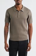 Open Edit Rib Polo Sweater