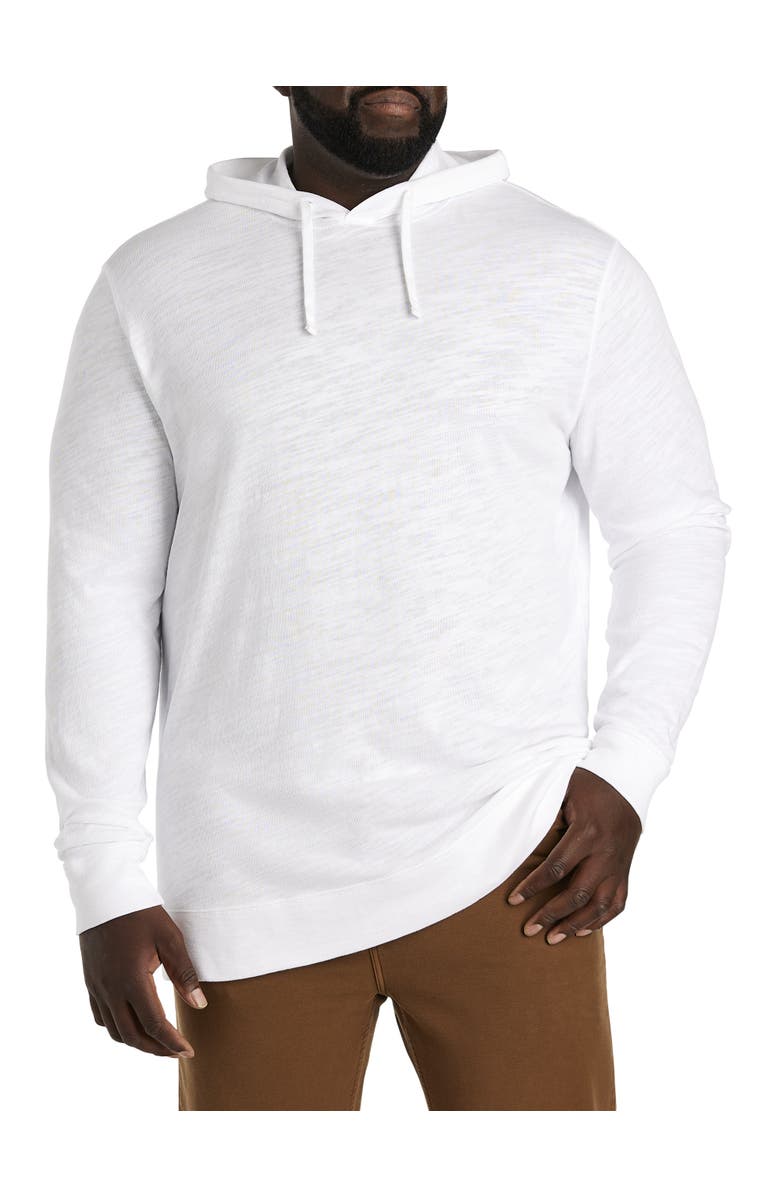 Faherty Big & Tall Sunwashed Heritage Slub Hoodie, Main, color, White