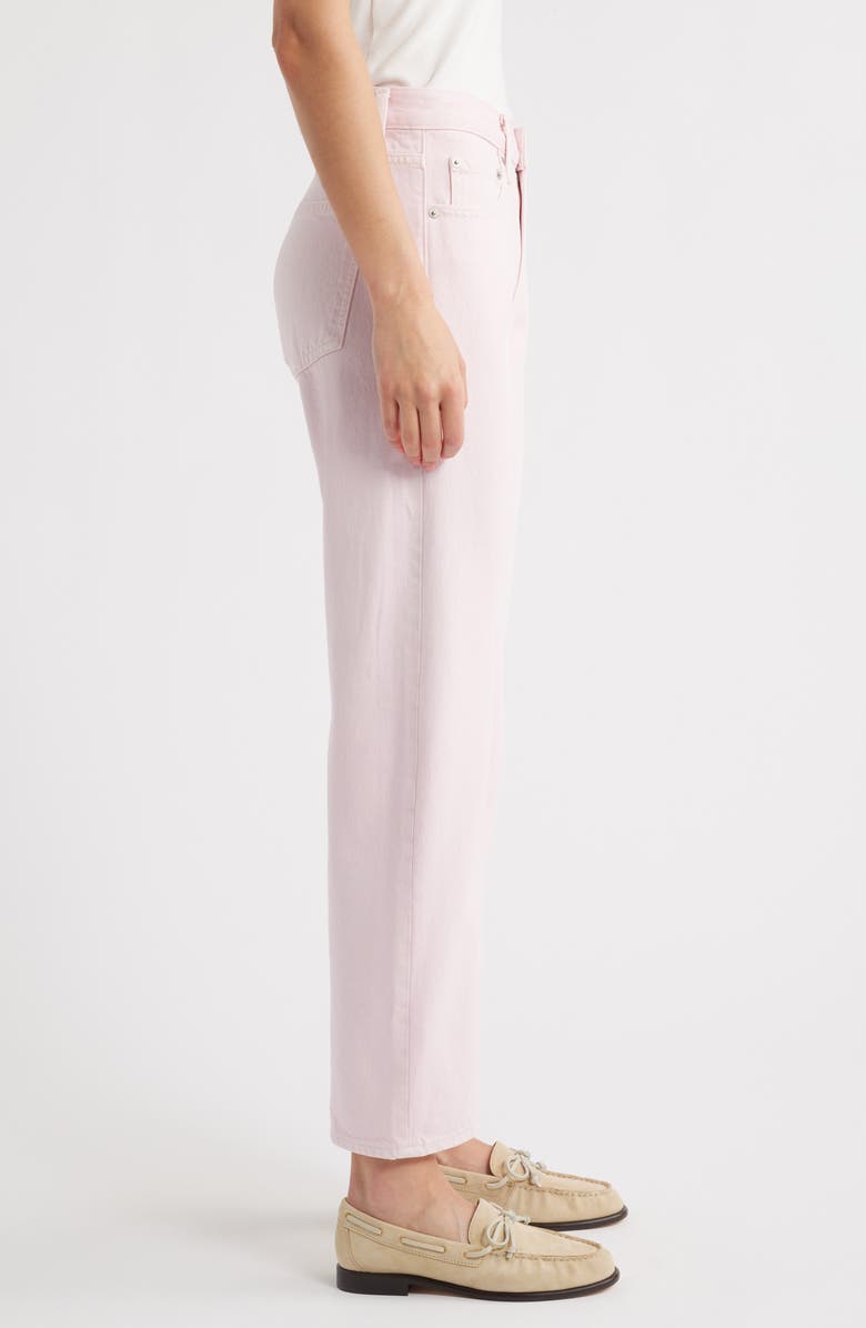 Pistola Lexi Mid Rise Bowed Straight Leg Jeans, Alternate, color, Blush