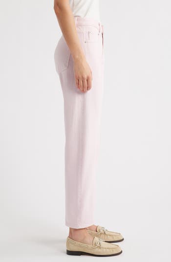 Lexi Mid Rise Bowed Straight Leg Jeans