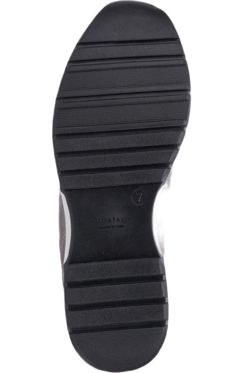 Aquatalia Katya Quilted Weatherproof Slip-On Sneaker, Alternate, color, Silver