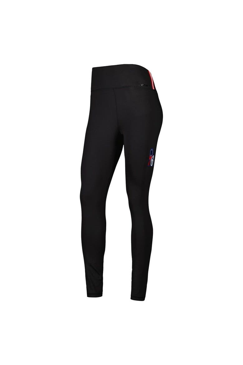 Women's Pro Standard Black Philadelphia 76ers Classics Lux Leggings, Alternate, color, Black