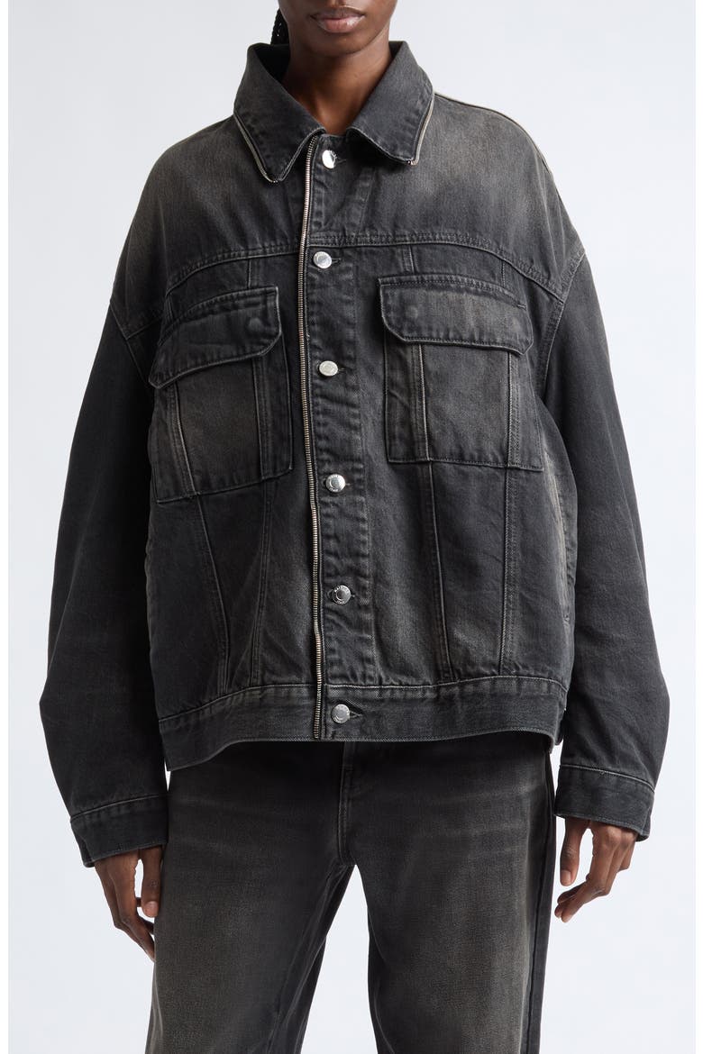 Legacy Denim Jacket, Main, color, VINTAGE BLACK