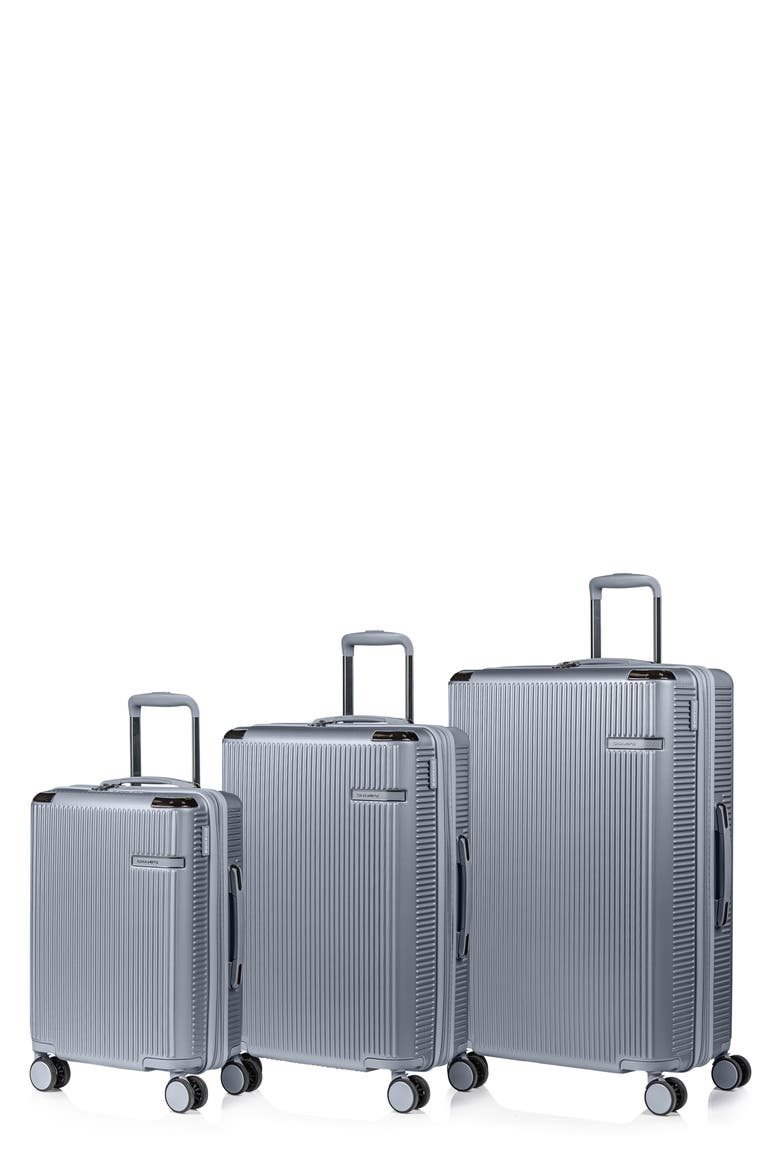 Legacy 3-Piece Hardside Luggage Set, Main, color, SILVER