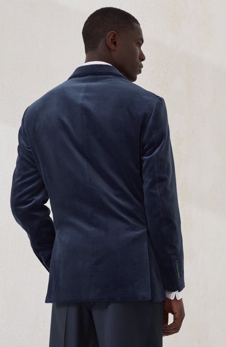 Brunello Cucinelli Tuxedo Jacket, Alternate, color, Blue