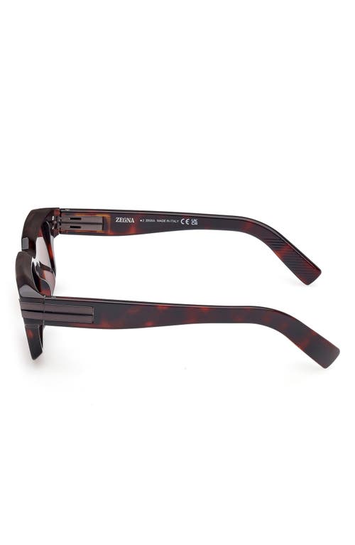 ZEGNA ZEGNA 51MM RECTANGULAR SUNGLASSES