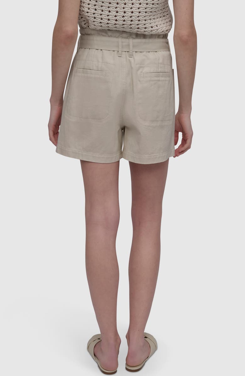 DKNY Jeans High Waist Paperbag Shorts, Alternate, color, 