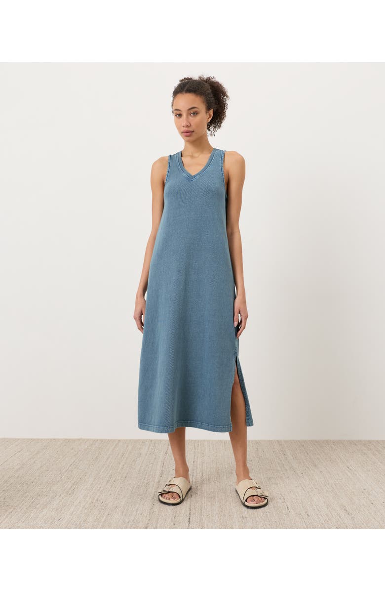 Pact Organic Cotton Weekends Tank Dress, Main, color, Washed Wedgewood Blue