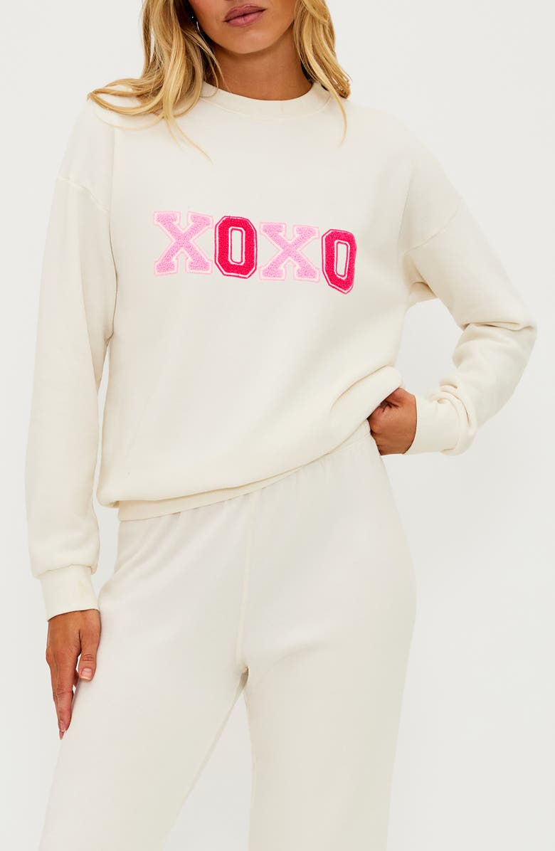 Beach Riot Devyn XOXO Graphic Sweatshirt, Main, color, 