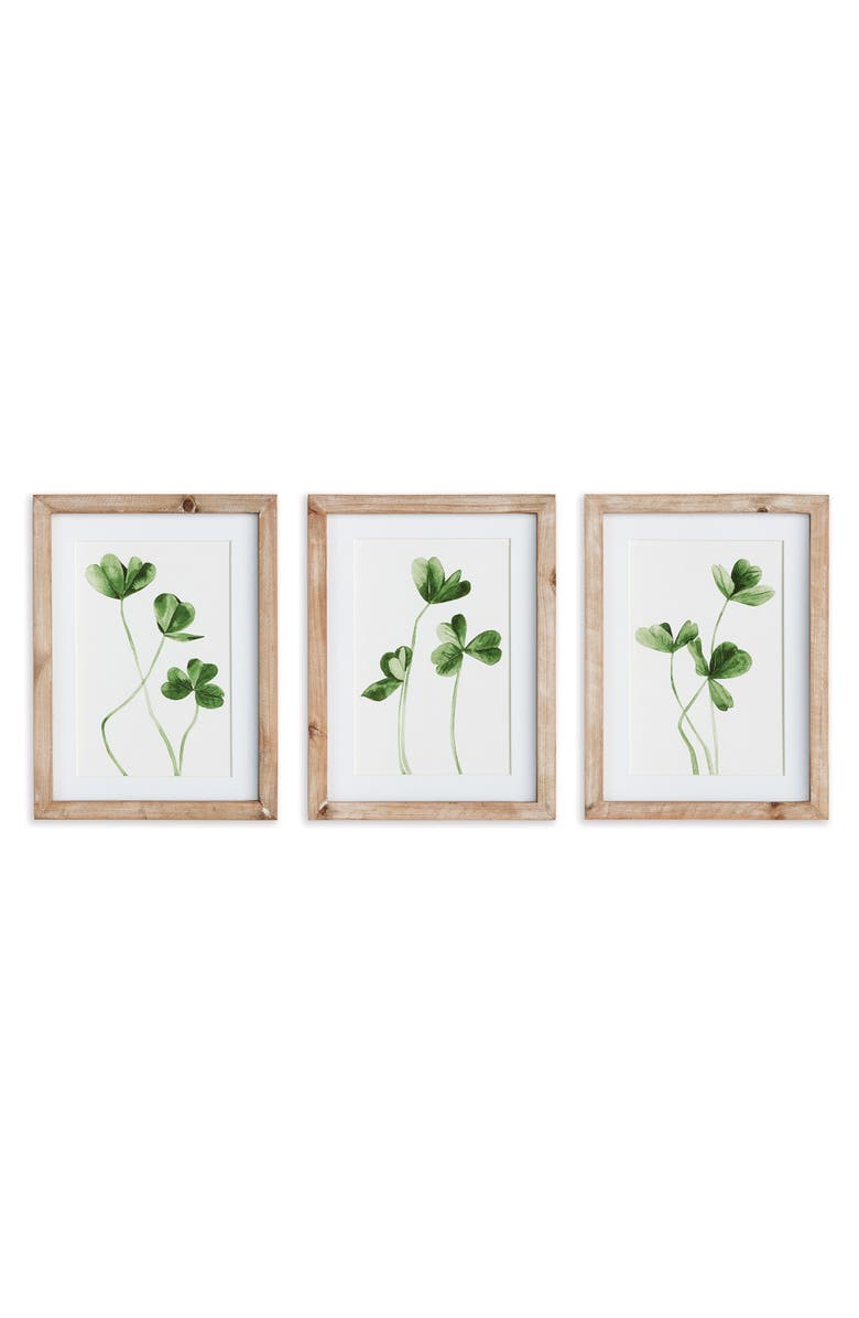 Napa Home & Garden Clover Cuttings Petite Prints Set of 3, Main, color, 
